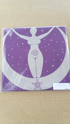 Toalha para oráculos sagrado feminino - 70cm - roxa - comprar online
