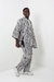 Conjunto Kimono e Calça Animal Print
