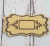Molde para herraje placa vintage GRANDE con porta ficha de 12,5 x 6 cm