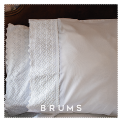 · Set x2 fundas de almohada con broderie · - brums