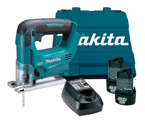 La sierra caladora inalámbrica Makita JV100DWE Incluye 1 cargador + 2