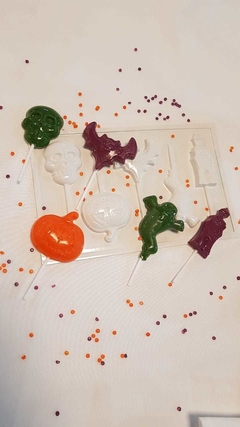 Molde para hacer paletas de chocolate de Halloween Molde para hacer paletas de chocolate de Halloween