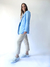 BLAZER CON SOLAPA CELESETE - comprar online