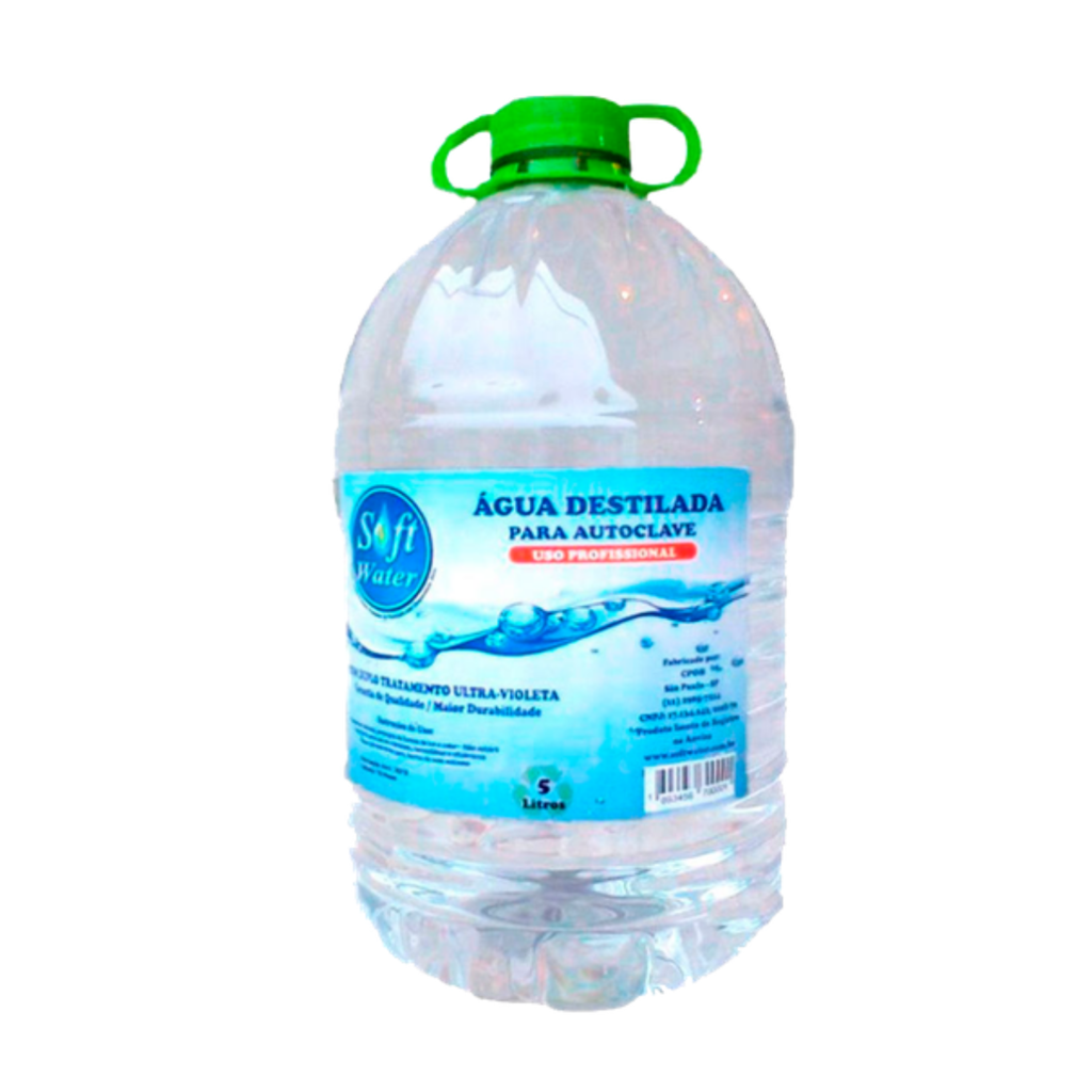 Água Destilada para Autoclave 5L - Soft Water na OK Dental