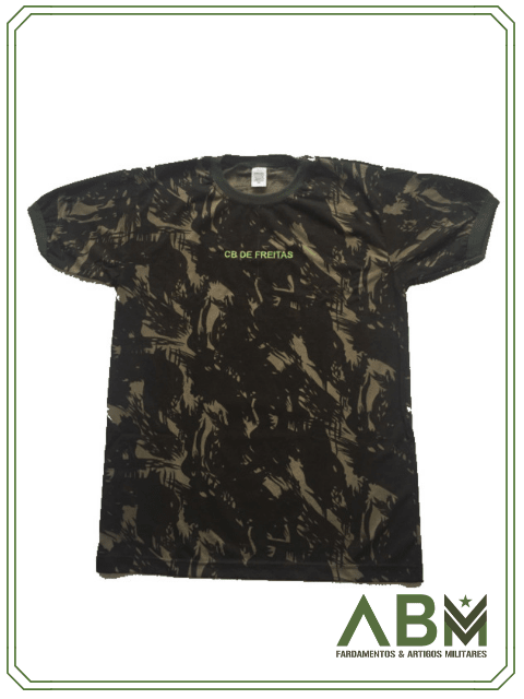 CAMISA CAMUFLADA EXÉRCITO BRASILEIRO - TECIDO POLIVISCOSE - COM BORDADO