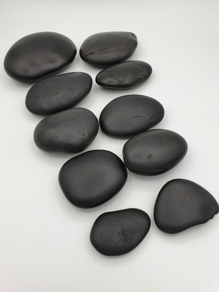Set de 10 piedras de basalto para masajes