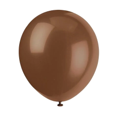 GLOBOS COLOR CHOCOLATE 12 PULGADAS x5