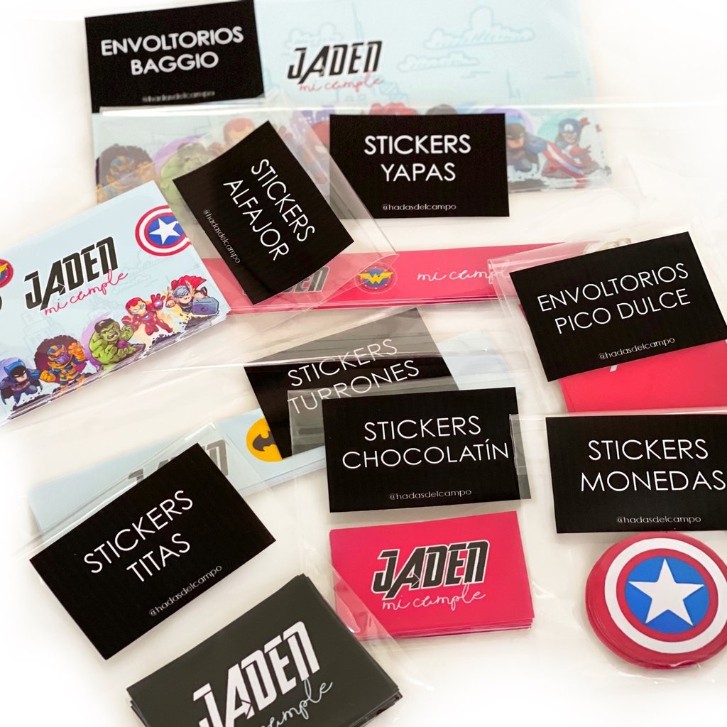 Stickers para Candy Bar Comprar en HADAS DEL CAMPO