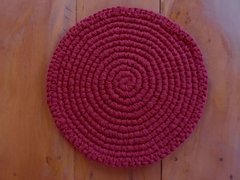 Sousplat de Crochet +Guardanapo de Linho + Porta guardanapo crochet - buy online