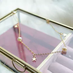 Gargantilla perlas y estrellas - comprar online