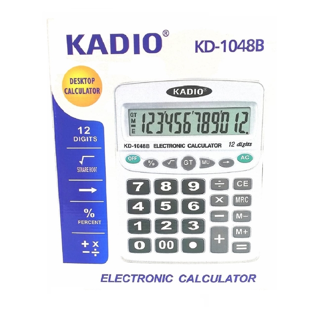 CALCULADORA 12 DIGITOS KADIO REF. KD1048