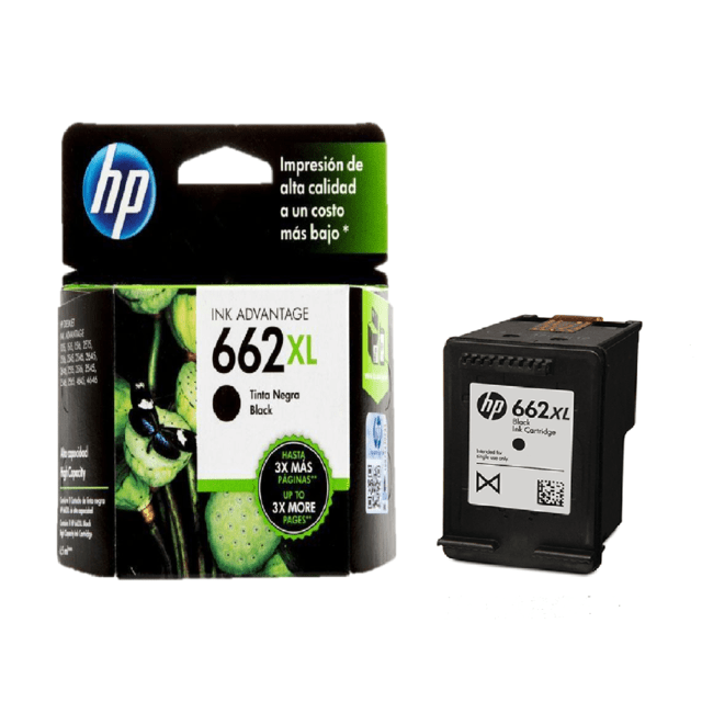 Cartucho HP original 662XL negro