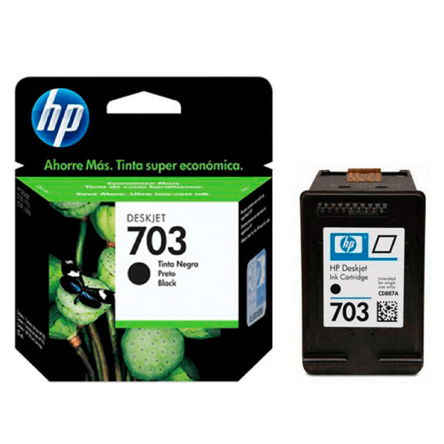 Cartucho HP original 703 negro