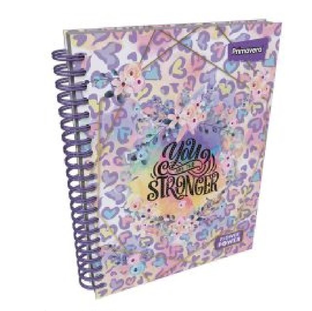 CUADERNO ARGOLLADO GRANDE PRIMAVERA 5 Y 7 MATERIAS MUJER