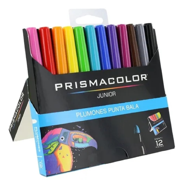 PLUMONES PUNTA BALA PRISMACOLOR X 12 UND