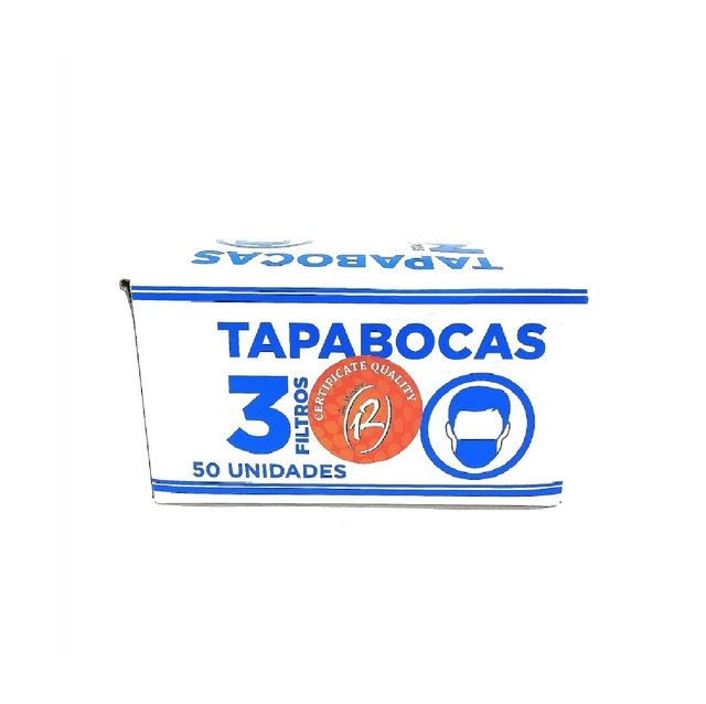 TAPABOCA 3 FILTROS CAJA X 50 UND