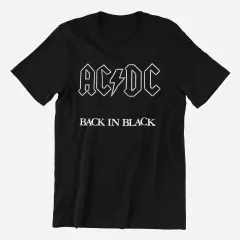 Remera AC DC Back in Black - Tienda Road House Clothing