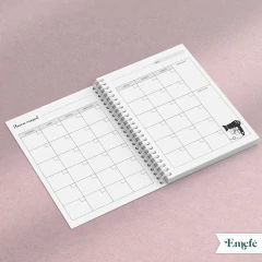 Imagen de INTERIOR AGENDA PELUQUERIA FLORAL - ARCHIVO IMPRIMIBLE