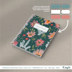 PAPELES DIGITALES - ALEGRÍA FLORAL - ARCHIVO IMPRIMIBLE - TIENDA EMEFÉ