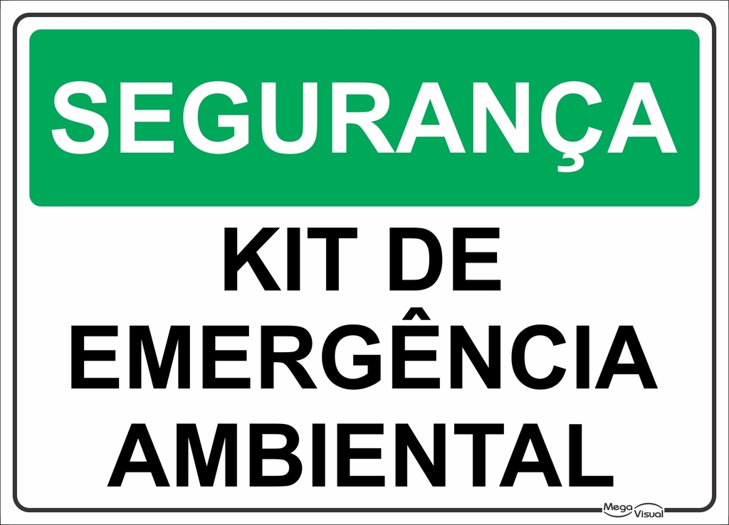 Segurança kit de emergência ambiental - S016