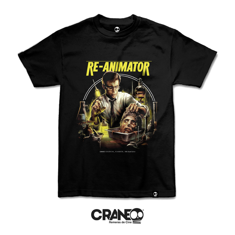 Re-Animator | Remera 100% ALG. | Craneo Remeras De Cine