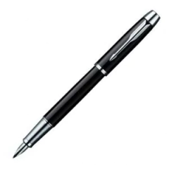 Pluma Estilográfica Parker IM Metallic Negra CT