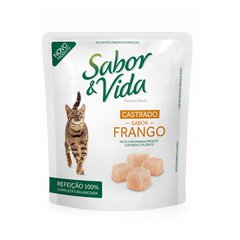 Sabor & Vida Trocitos de Pollo en Salsa para Gatos Castrados 85 GR