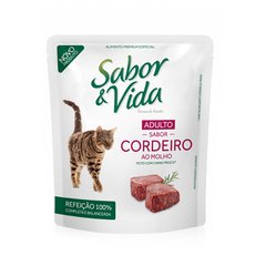 Sabor & Vida Trocitos de Cordero en Salsa para Gatos Adultos 85 GR
