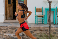 Imagen de Short de Running Dama con calza - Rojo - Cozy Sport