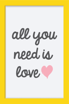 Quadro All You need is love - loja online