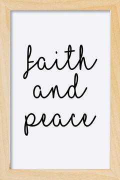 Imagem do Quadro Faith and peace