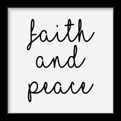 Quadro Faith and peace - loja online