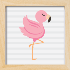 Quadro Flamingo Baby na internet