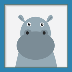 Quadro Hipopótamo #1 - loja online