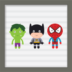 Imagem do Quadro Trio Super Heróis #2
