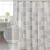 Cortina de Baño Teflón Estampada Scuadra Beige en internet