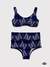 Corpiño Doroty - Culotte Doble cintura - Laberinto Azul - comprar online