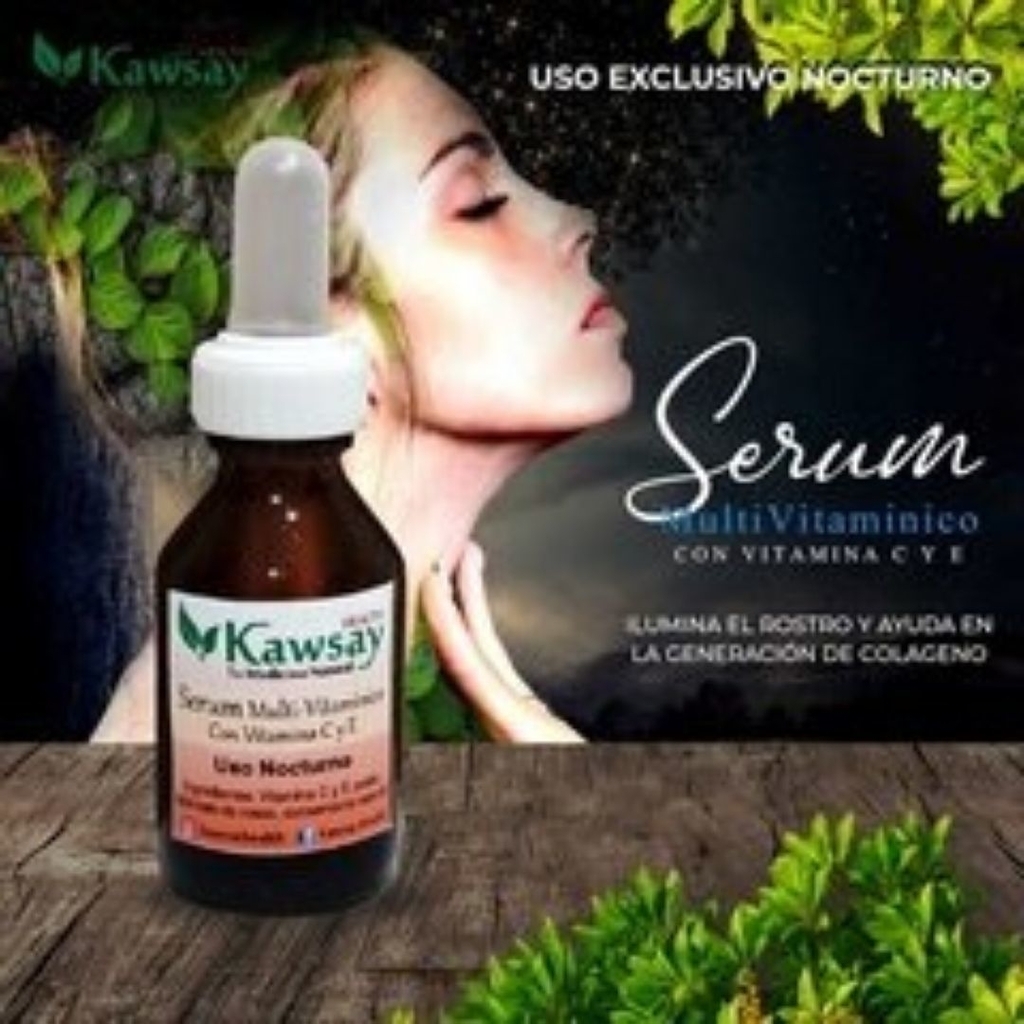 Serum Multivitamínico (con vitaminas C y E) KAWSAY HEALTH - 20 ml