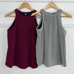 Musculosa Lurex Amapola - Sor Juana