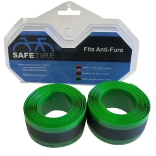 Fitas Anti-Furo 35mm Safetire 26/27.5/29 - Verde (Par)