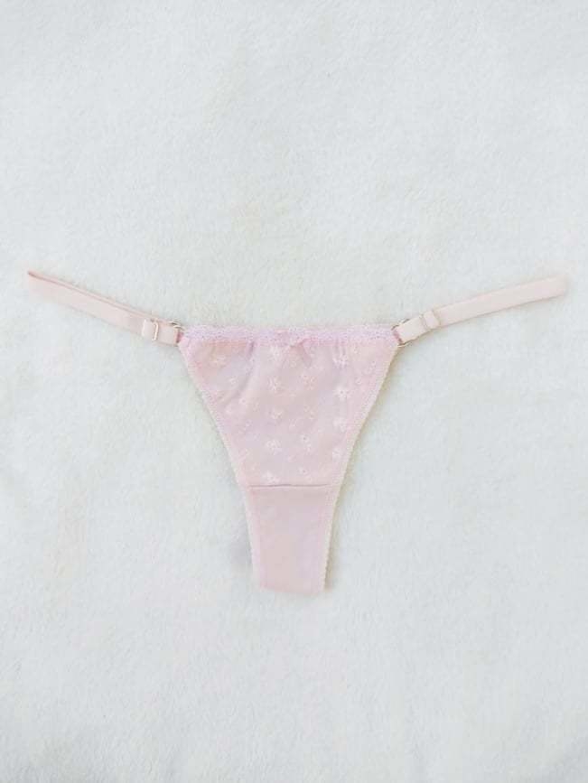 Ropa interior femenina colaless regulable broderie so pink 47311