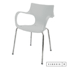 Descuento - Silla Jim base fija 4 patas cromada Blanca en internet