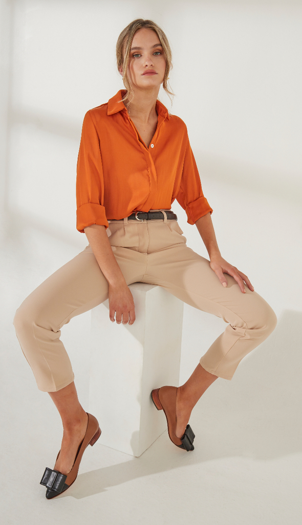 PANTALÓN SASTRERO WANTED - Comprar en GOLD Natalia