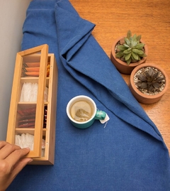 Porta chá de bambu da Oikos