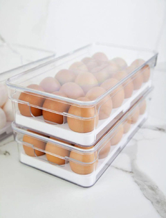Organizador de ovos clear fresh 18 unidades foto produzida