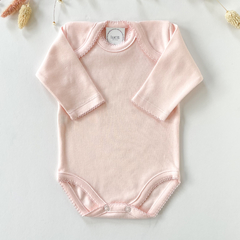 BODY AMERICANO MANGA LARGA ROSA