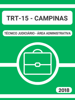 2 simulados de Véspera -TRT-15 - Campinas - Técnico Judiciário - comprar online
