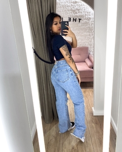 CALÇA JEANS WIDE LEG LERRUX KABUL na internet