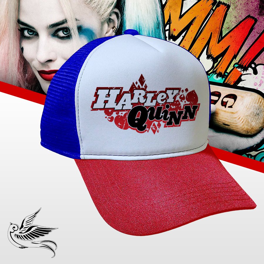 BONÉ HARLEY QUINN ARLEQUINA TRUCKER
