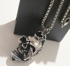 Colgante Skull Dragon Acero - comprar online